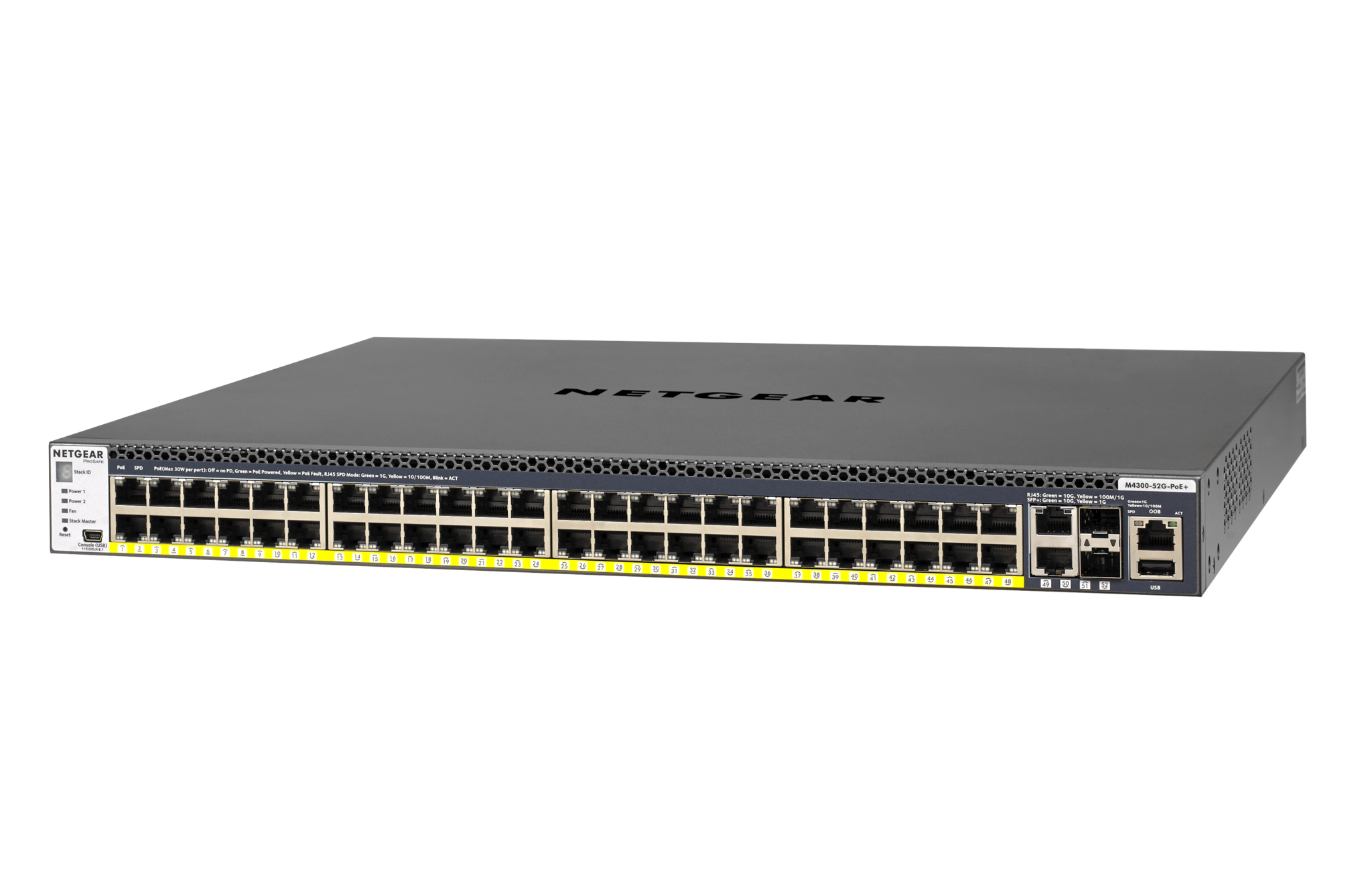 Netgear Netgear M4300-52G-POE+ Managed Switch (GSM4352PA-100NES)