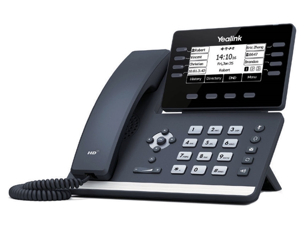 Yealink Yealink SIP-T53 VoIP Bureautelefoon (12 Lijnen, Gigabit, PoE)
