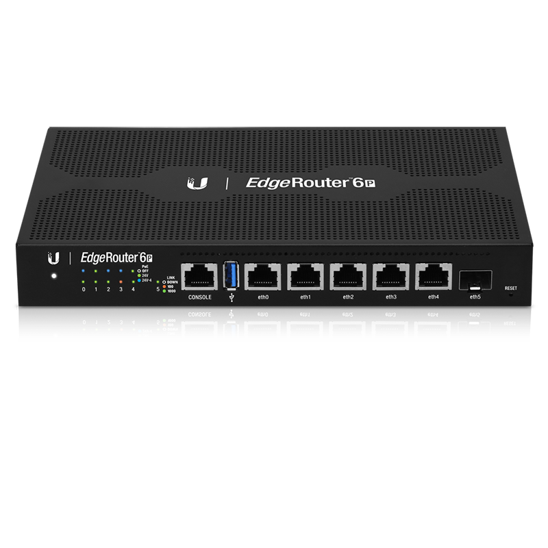 Ubiquiti Ubiquiti EdgeRouter 6P Gigabit Router met PoE & SFP (ER-6P)