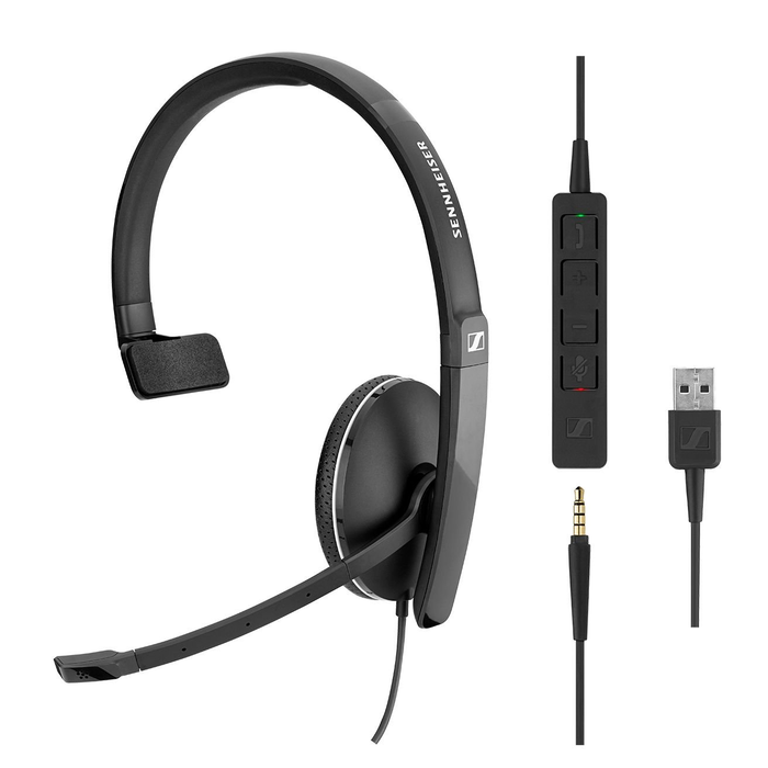 EPOS EPOS Adapt 135 USB II Bedrade Mono Headset met USB-A & 3.5mm Jack