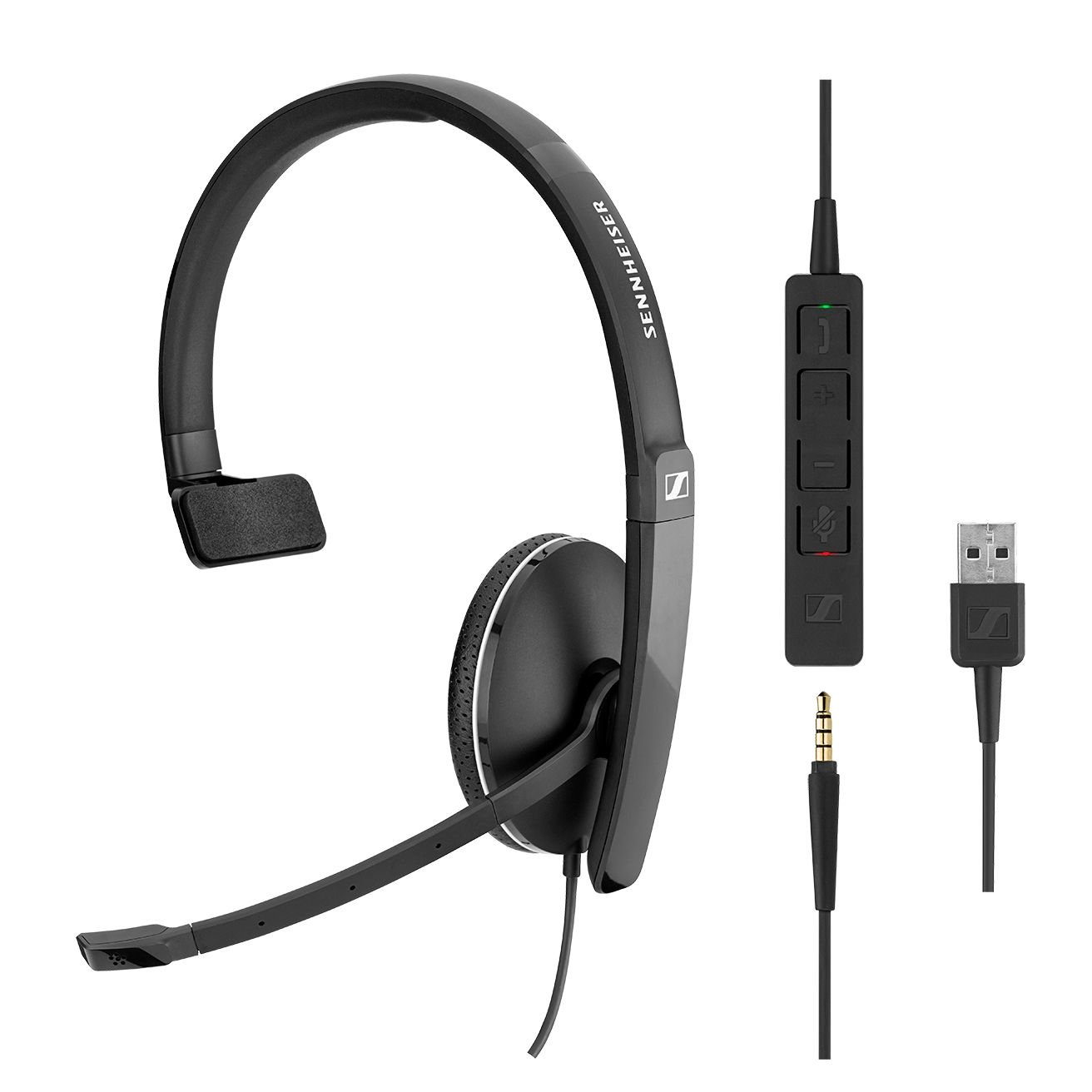 EPOS EPOS Adapt 135 USB II Bedrade Mono Headset met USB-A & 3.5mm Jack