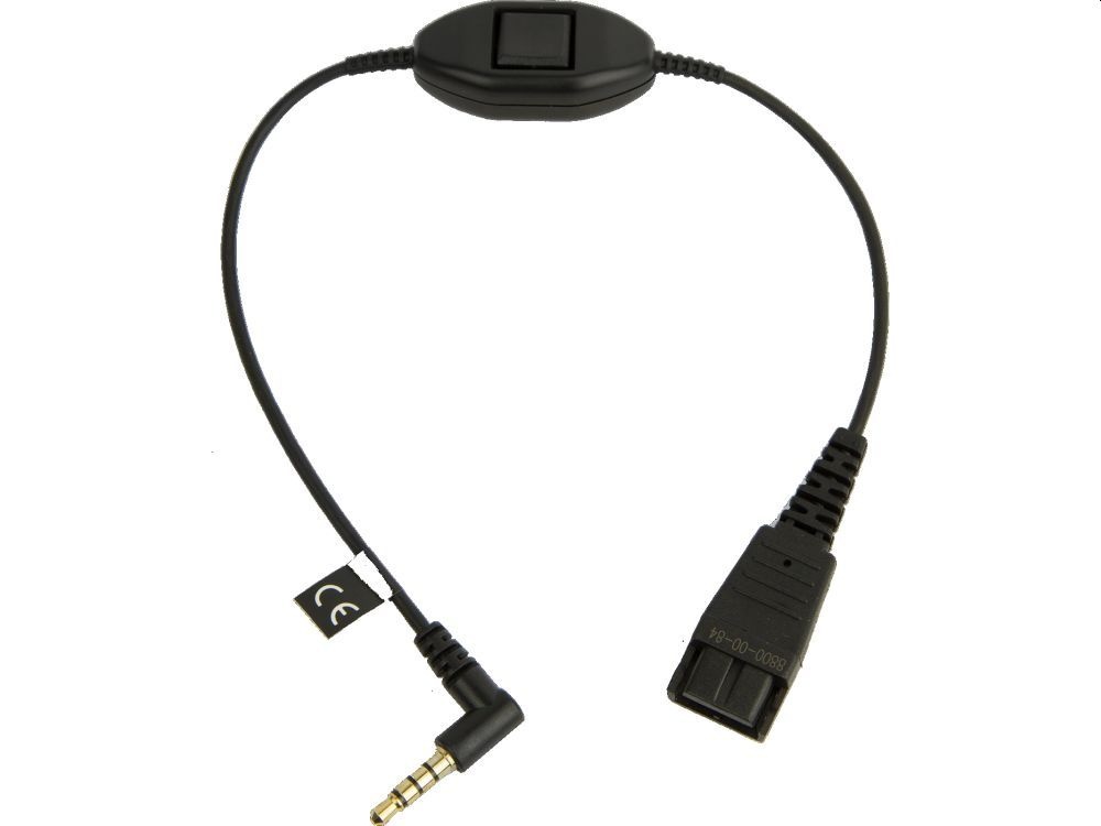 Jabra Jabra QD naar 3,5mm Adapterkabel voor Headsets (8735-019)