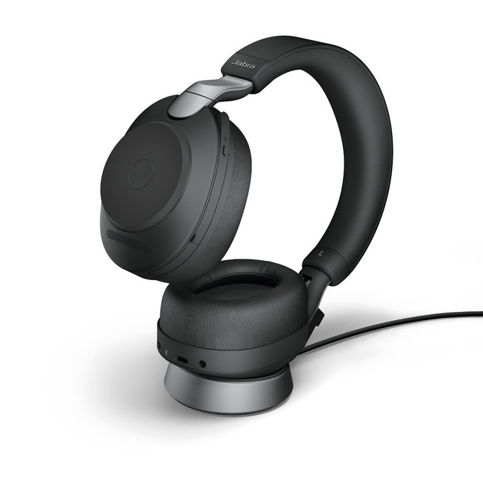 Jabra Jabra Evolve2 85 MS Teams Draadloze ANC Headset met Oplaadstandaard - Zwart