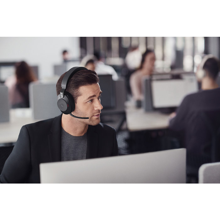 Jabra Jabra Evolve2 85 MS Teams Draadloze ANC Headset met Oplaadstandaard - Zwart