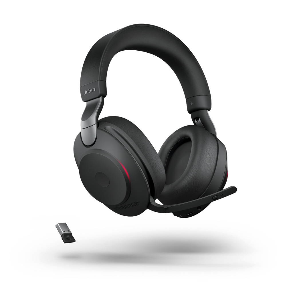 Jabra Jabra Evolve2 85 MS Teams Draadloze ANC Headset met Oplaadstandaard - Zwart