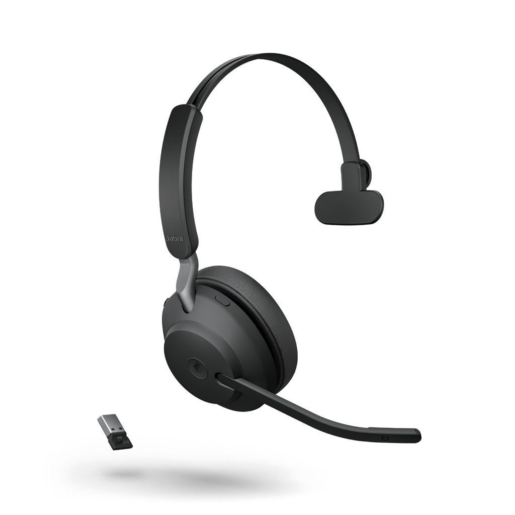 Jabra Jabra Evolve2 65 UC Mono Draadloze Headset - Zwart (USB-A)