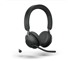 Jabra Jabra Evolve2 65 Stereo Headset met Oplaadstandaard - MS Teams (Zwart)