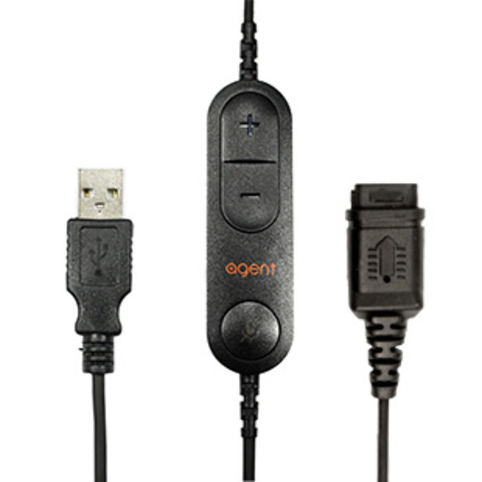 Agent Agent QD-USB Aansluitkabel voor Agent bedrade headsets (AG22-0504)
