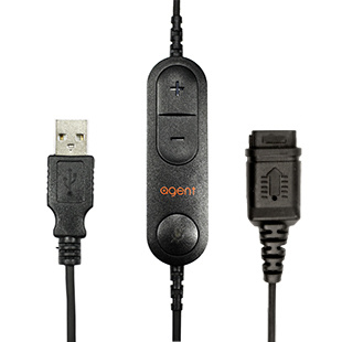 Agent Agent QD-USB Aansluitkabel voor Bedrade Headsets (AG22-0504)