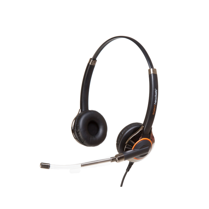 Agent Agent 650 Plus Stereo Voice Tube Headset - Binaural QD (AG22-0365)