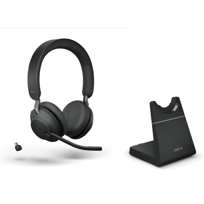 Jabra Jabra Evolve2 65 UC Stereo headset met bureaustandaard (26599-989-989)