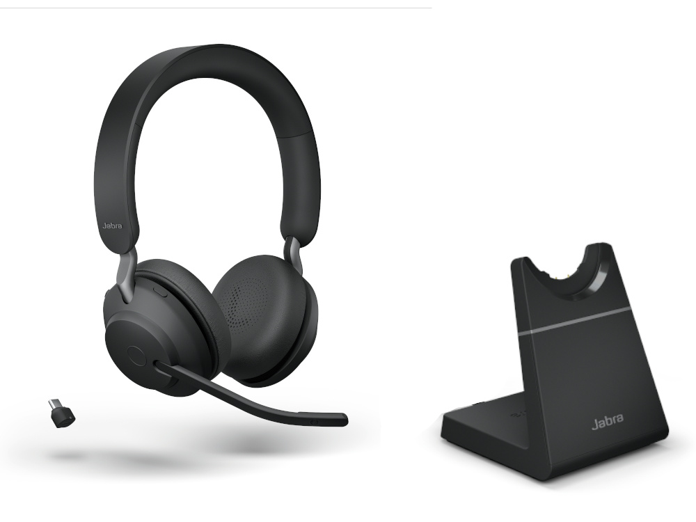 Jabra Jabra Evolve2 65 UC Stereo Bluetooth Headset met Bureaustandaard