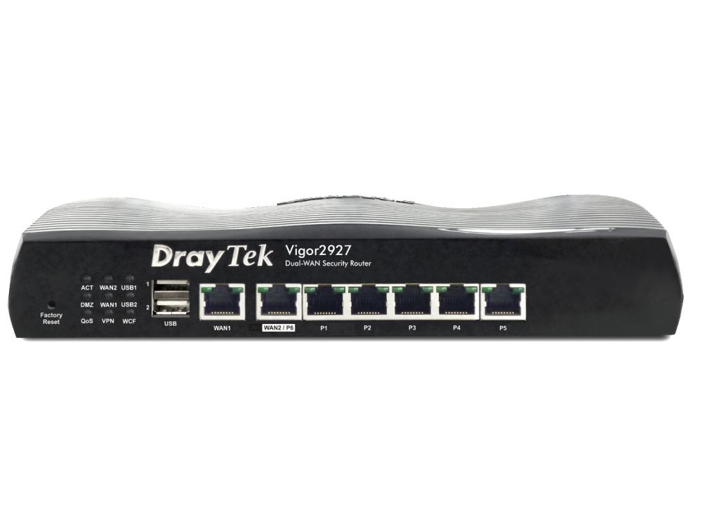 Draytek Draytek Vigor 2927 Dual Gigabit WAN Firewall Router - 50x VPN