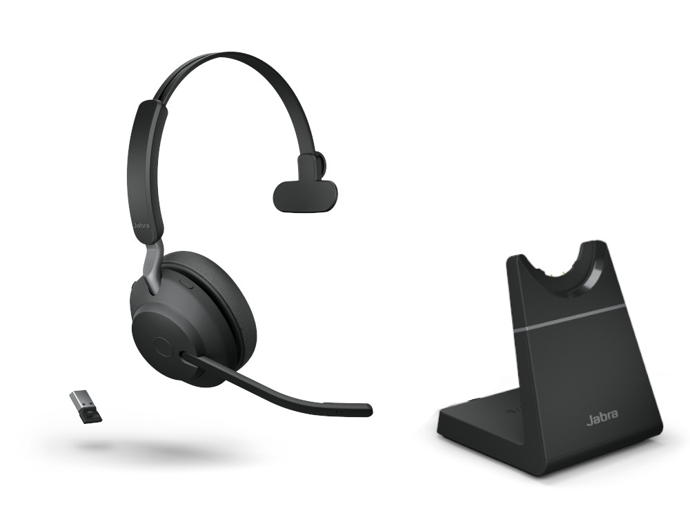 Jabra Jabra Evolve2 65 MS Mono Headset met Oplaadstandaard USB-A