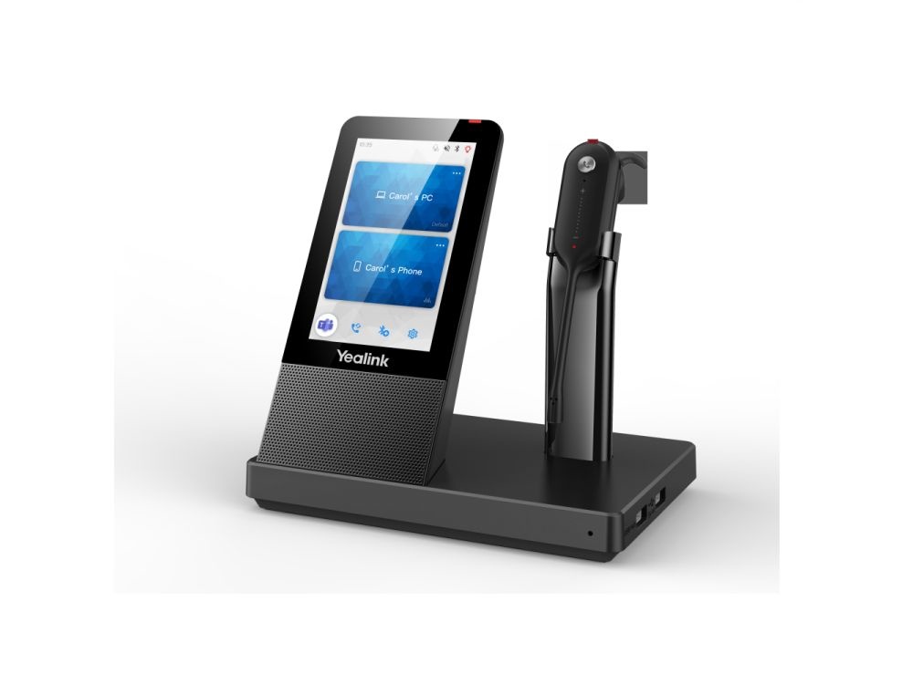 Yealink Yealink WH67 UC Draadloze DECT Headset met Touchscreen Basisstation