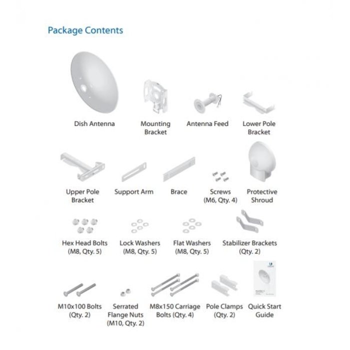 Ubiquiti Ubiquiti RocketDish 30 dBi 5 GHz LW Schotelantenne (RD-5G30-LW)