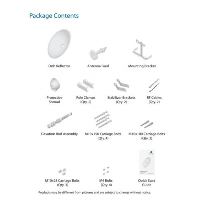 Ubiquiti Ubiquiti airFiber Dish 26dBi, 3 GHz, Slant 45 (AF-3G26-S45)
