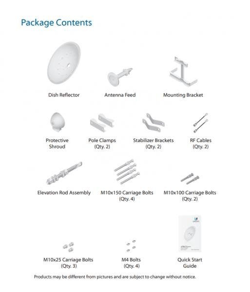 Ubiquiti Ubiquiti airFiber Dish 26dBi, 3 GHz, Slant 45 (AF-3G26-S45)