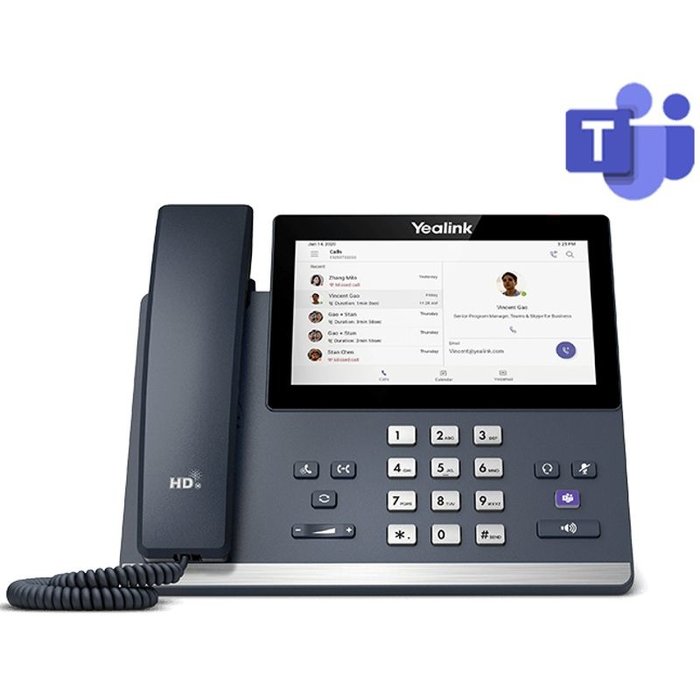 Yealink Yealink MP56 Teams Bureautelefoon - 7" Touchscreen, PoE, Wi-Fi & Bluetooth