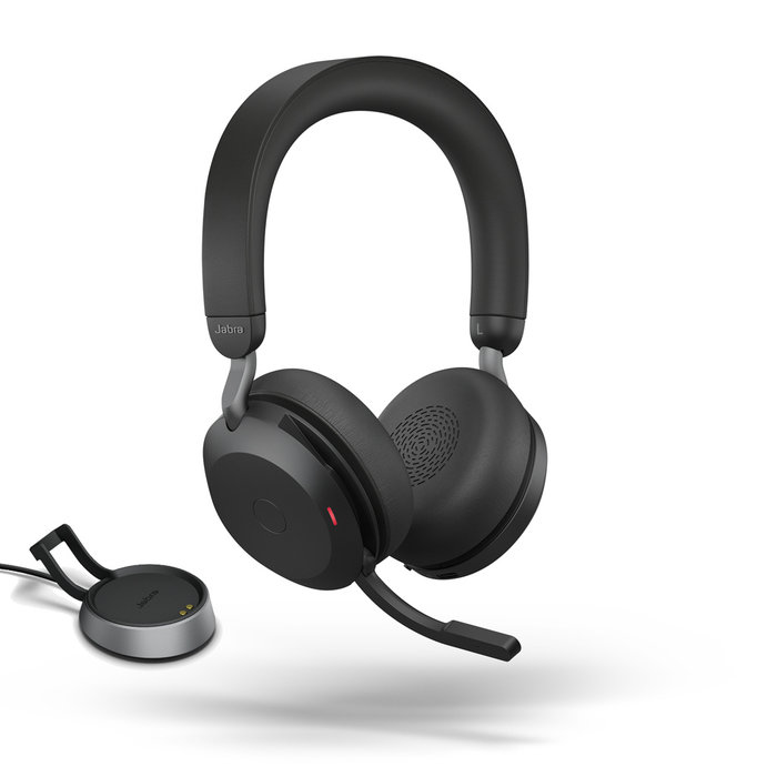 Jabra Jabra Evolve2 75 MS Stereo Headset met Oplaadstandaard - Zwart