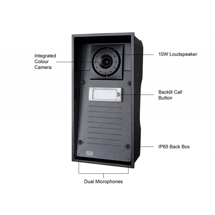 2N 2N Helios IP Force Deurintercom met HD Camera (9151101CHW)