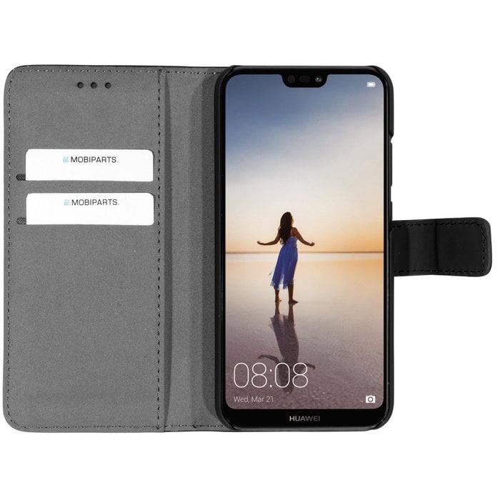 Pijnstiller Gedateerd Toestemming Mobiparts Mobiparts 2 in 1 Premium Wallet Case Huawei P20 Lite Black -  TelecomShop.nl
