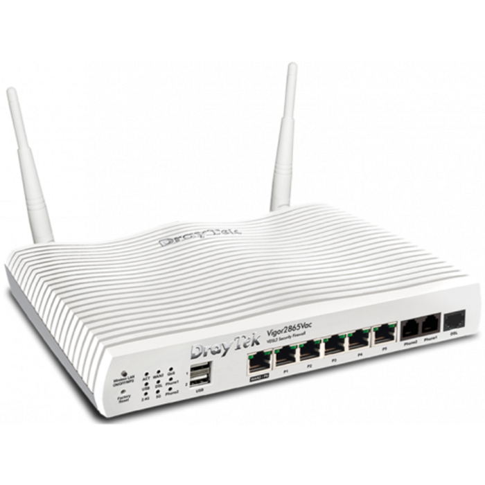 Draytek DrayTek Vigor 2865Vac VDSL2 Modem Router met AC1300 Wi-Fi & VoIP