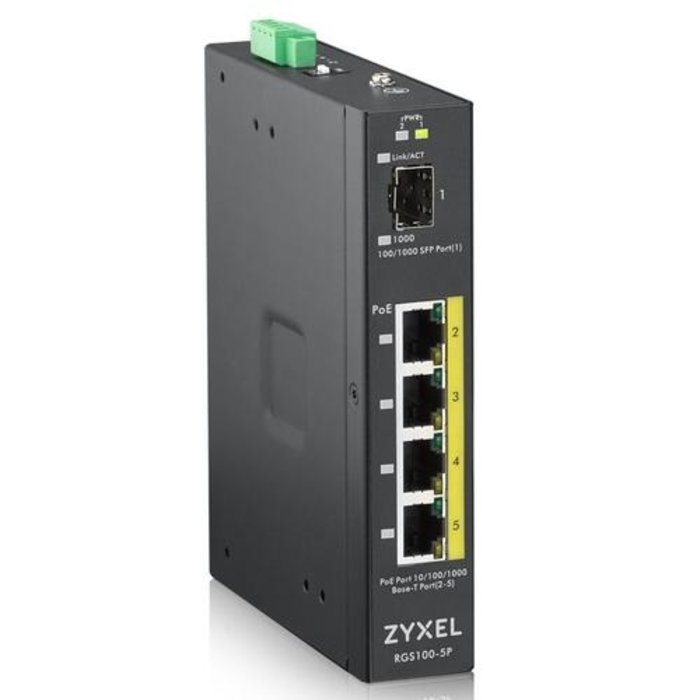 Zyxel Zyxel RGS100-5P Industriële Switch RGS100-5P-ZZ0101F