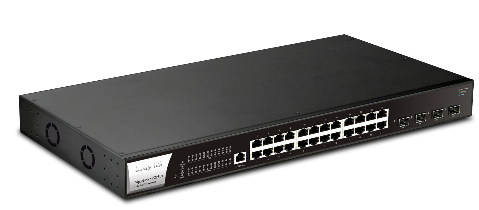 Draytek DrayTek VigorSwitch P2280x 24-Poort Managed PoE+ Switch 400W