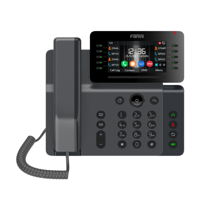 Fanvil Fanvil V65 VoIP Telefoon - 20 SIP-lijnen met Wi-Fi en Bluetooth