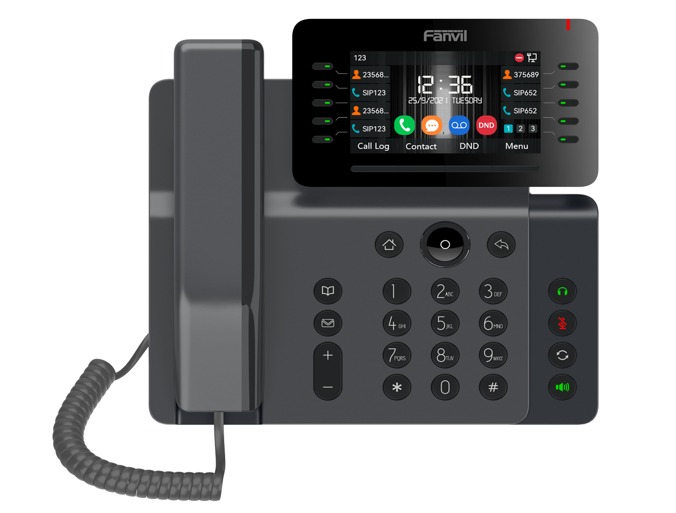 Fanvil Fanvil V65 VoIP Telefoon - 20 SIP-lijnen met Wi-Fi en Bluetooth