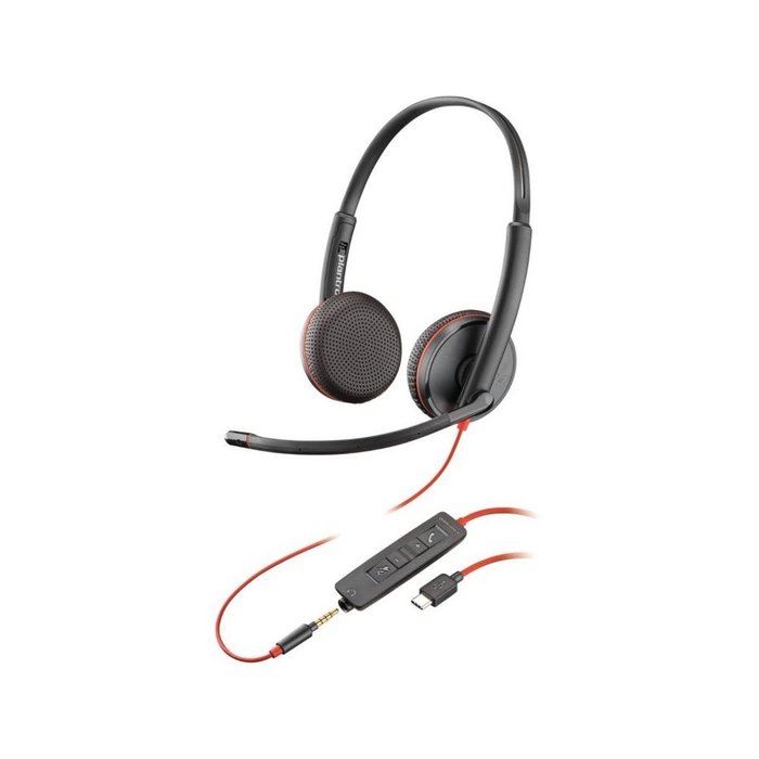 HP-Poly-Plantronics Plantronics Blackwire C3225 Stereo Headset - USB-C & 3.5mm - Noise-Cancelling