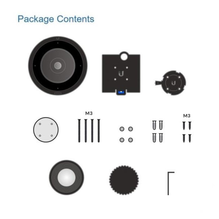 Ubiquiti Ubiquiti UniFi AI 360 Fisheye IP Camera - 4MP - 360° Panoramisch - AI Detectie