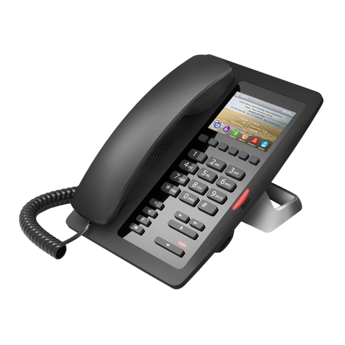 Fanvil Fanvil H5 Hotel VoIP Telefoon met 3,5-inch kleurenscherm - Zwart