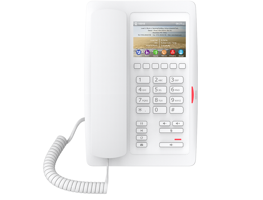 Fanvil Fanvil H5 Hotel IP-Telefoon met 3.5" Kleurenscherm - Wit
