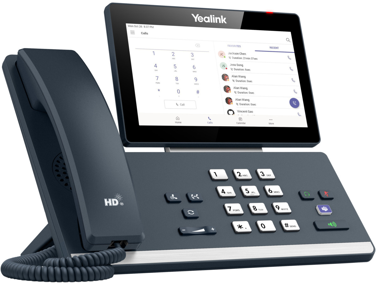 Yealink Yealink MP58 Microsoft Teams Bureautelefoon (7-inch Touchscreen, PoE, Wi-Fi)
