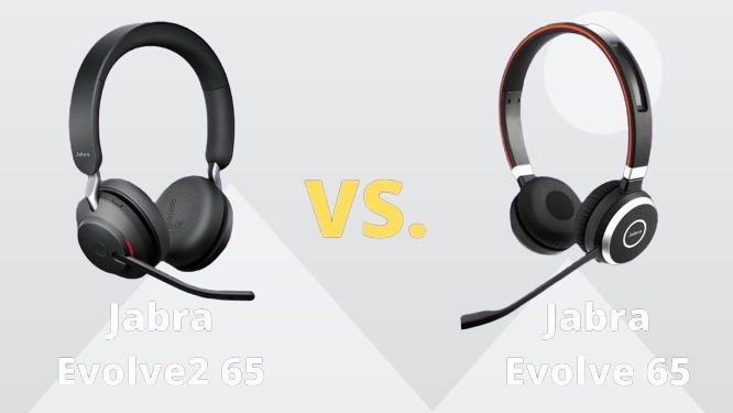 Wat zijn de verschillen tussen de jabra evolve 65 en de jabra evolve2 65