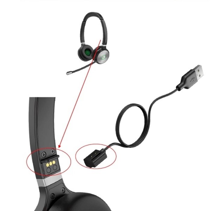 Yealink Yealink WH62 Mono Portable UC DECT Headset met Dongle