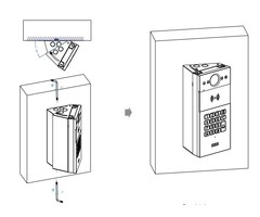 Akuvox Akuvox Draaibare Hoekbeugel voor R20K & R20B Intercoms