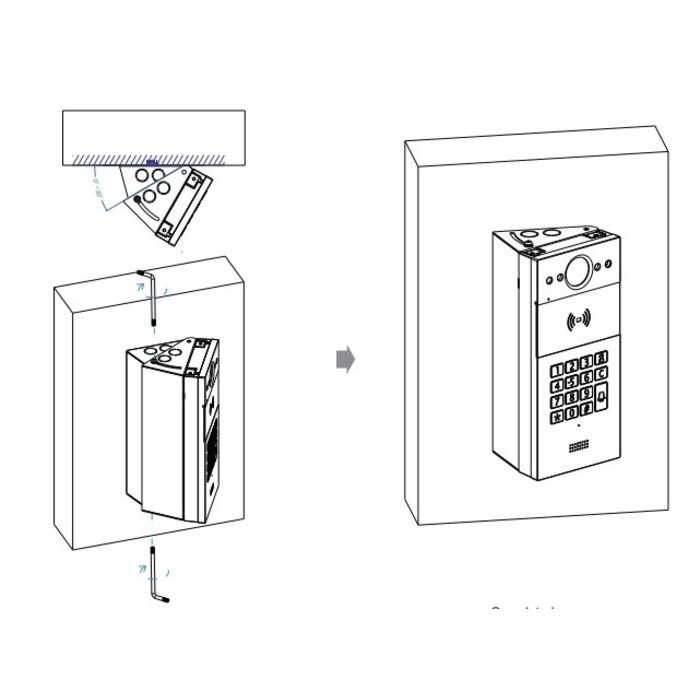 Akuvox Akuvox R20 Draaibare Hoekbeugel (AKV-R20K/R20B-ROTATE-BRACKET)