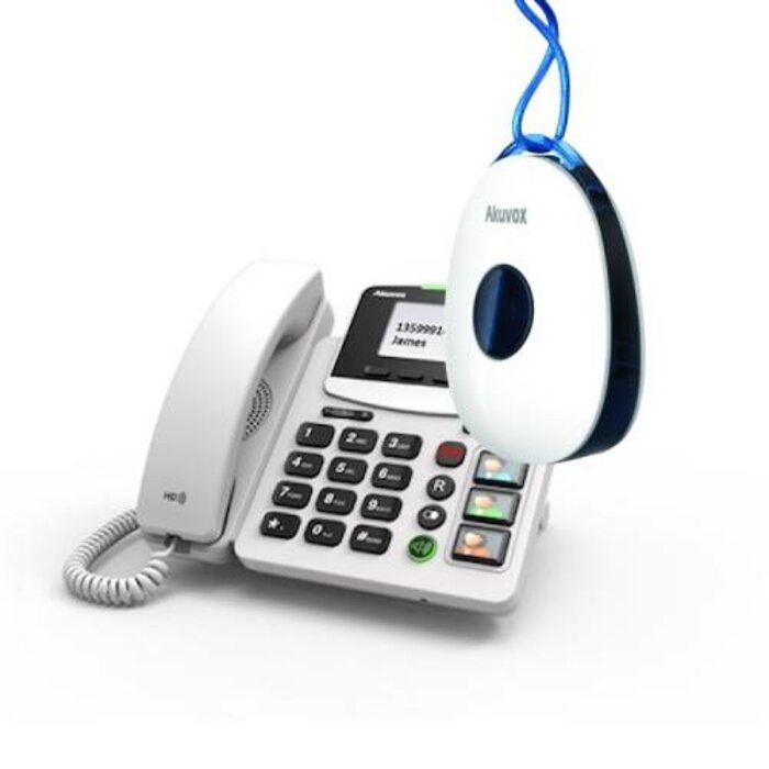 Akuvox Akuvox R15P VoIP Seniorentelefoon met SOS-Pendant en Fototoetsen