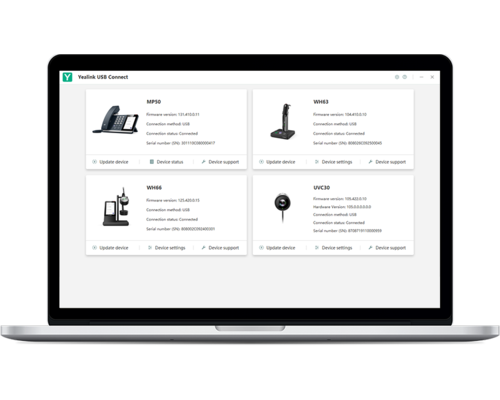 Firmware upgrade Yealink headsets en speakerphones