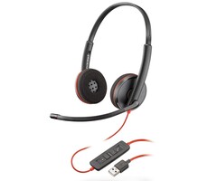 HP-Poly-Plantronics Poly Blackwire C3220 Stereo Headset USB-A / USB-C