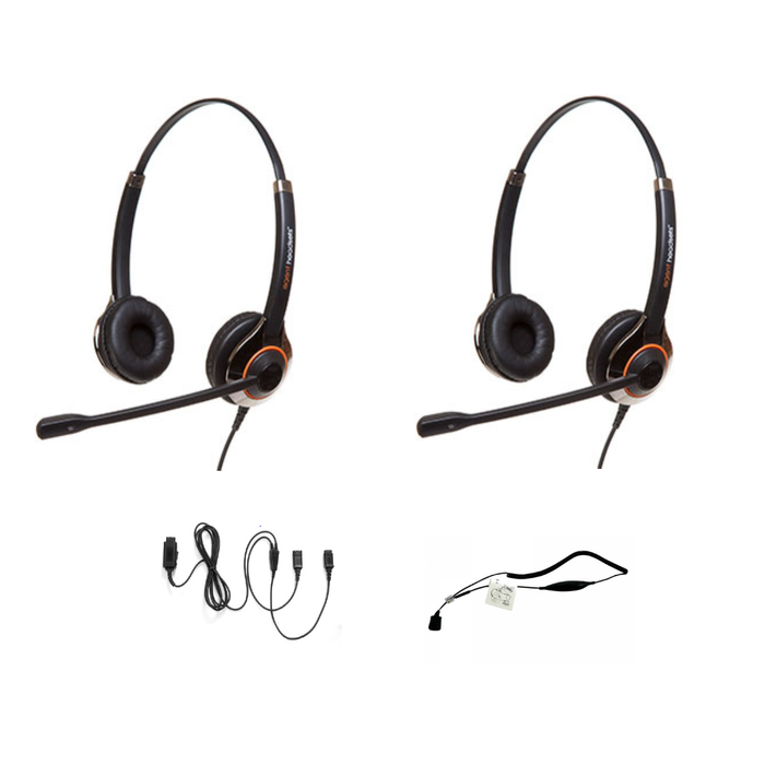Agent Agent 850+ Meeluister Headset Bundel met Trainingskabel en Smartcord