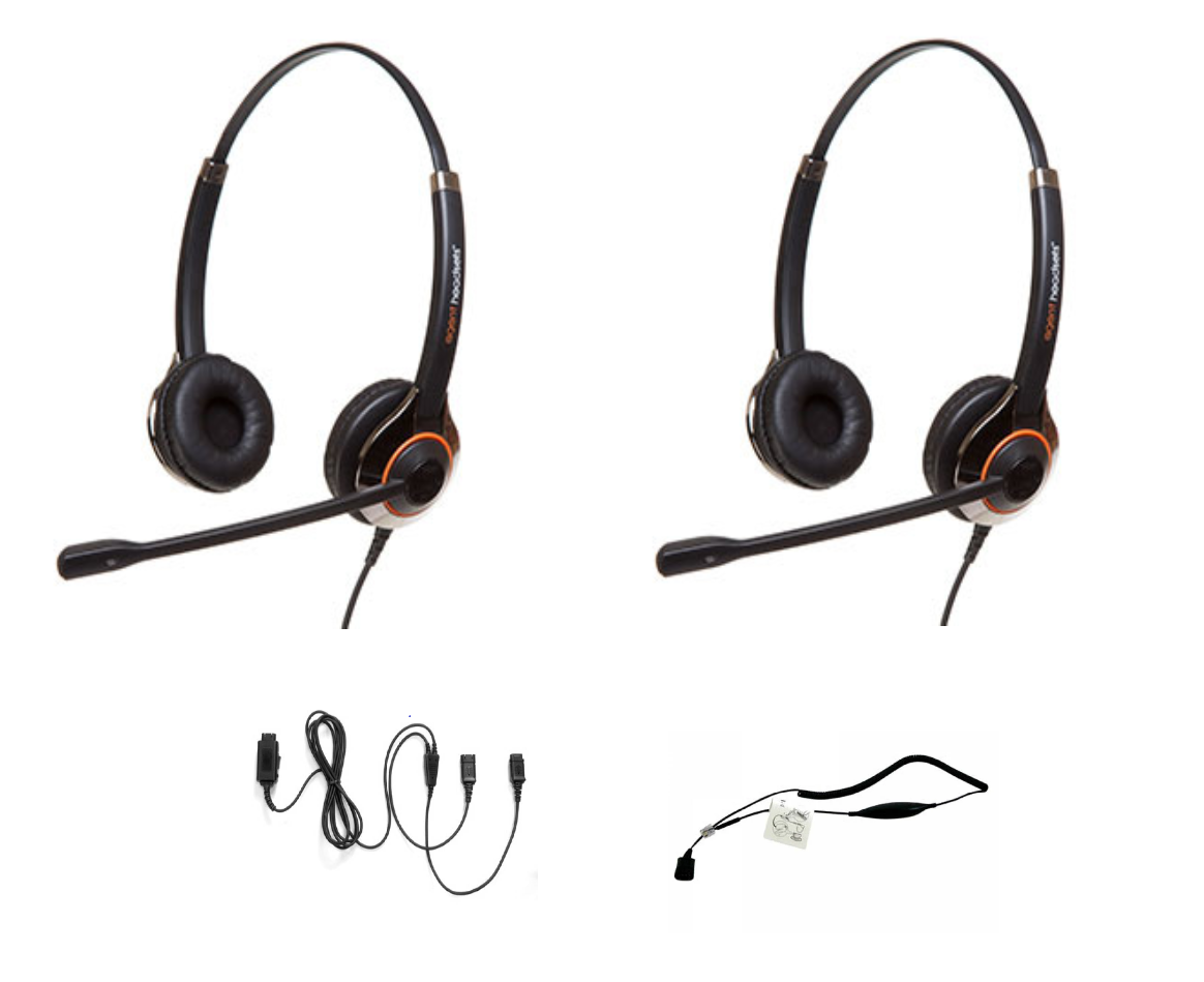 Agent Agent 850+ Meeluister Headset Bundel met Trainingskabel en Smartcord