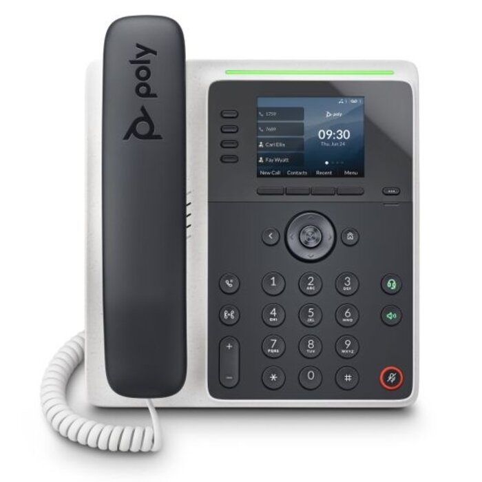Poly Poly Edge E220 4-lijns VoIP Telefoon met Bluetooth en Kleurenscherm