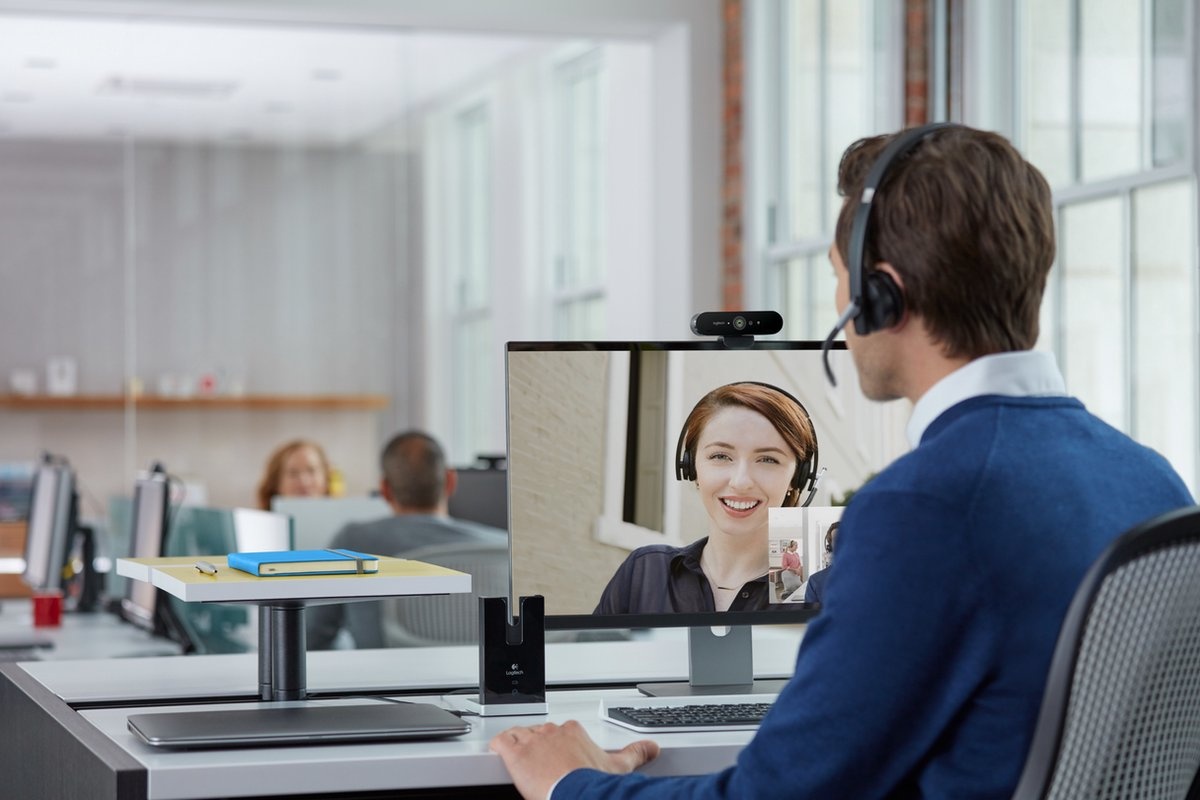 logitech Logitech BRIO 4K Ultra HD Business Webcam - HDR - 60 FPS - Zwart, foto 3 van 5