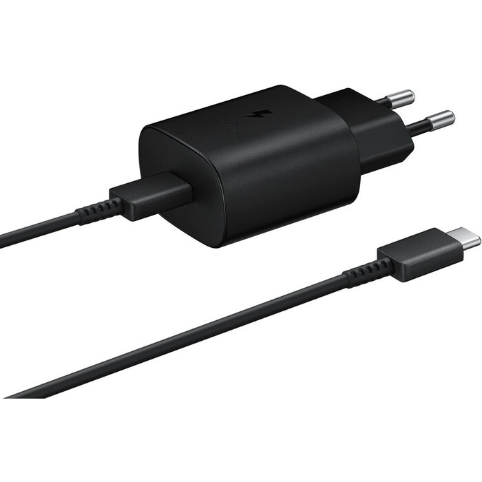 Samsung Originele Samsung 25W Super Fast Charger inclusief 1 meter USB-C kabel - Zwart
