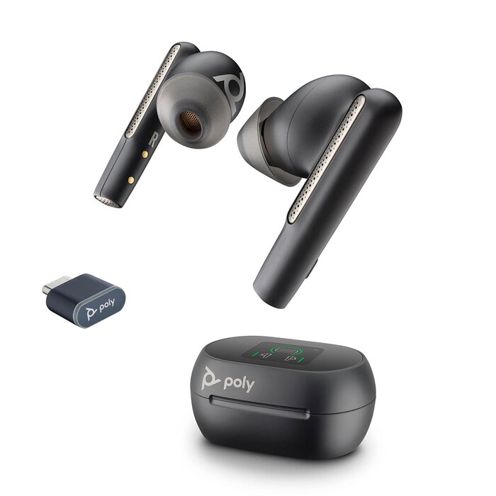 Poly Poly Voyager Free 60+ UC Earbuds met Touchscreen Case