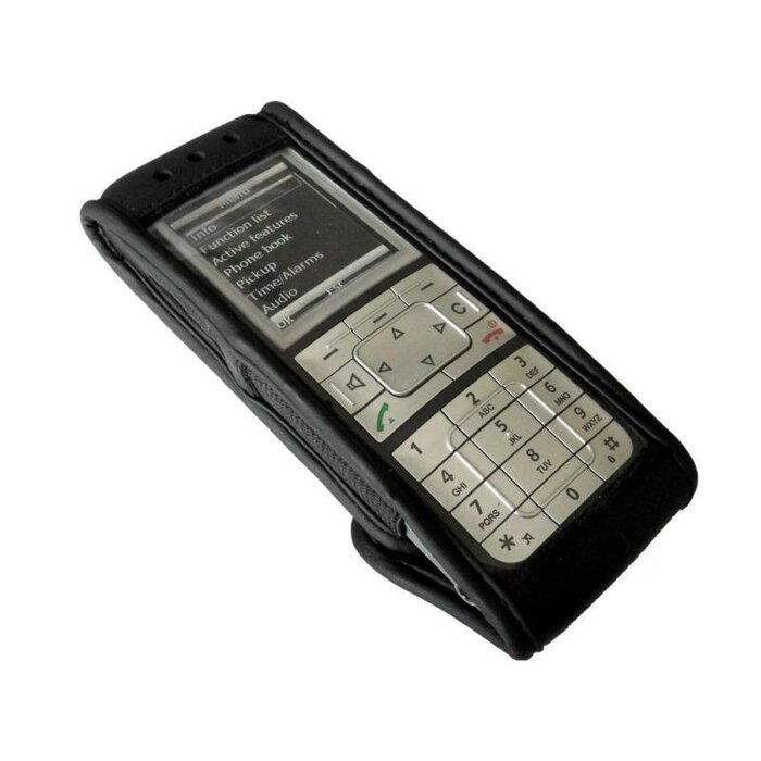 Mitel Mitel 63xd Lederen Draagtas met Riemclip | TelecomShop.nl